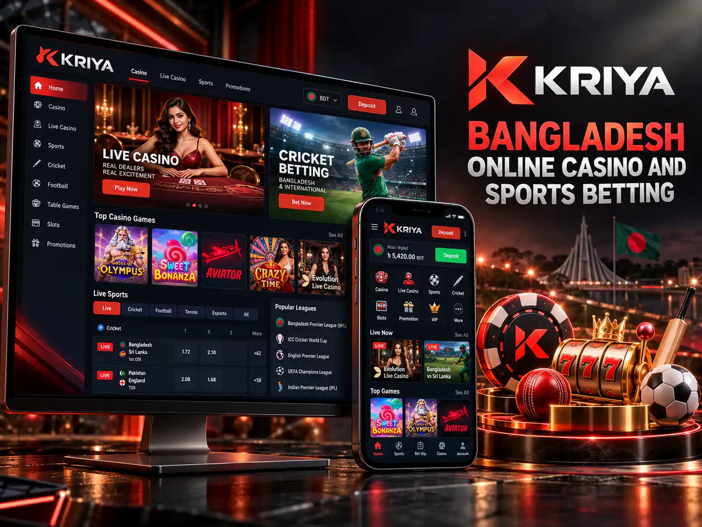 Kriya Casino Bangladesh Online Casino And Sports Betting