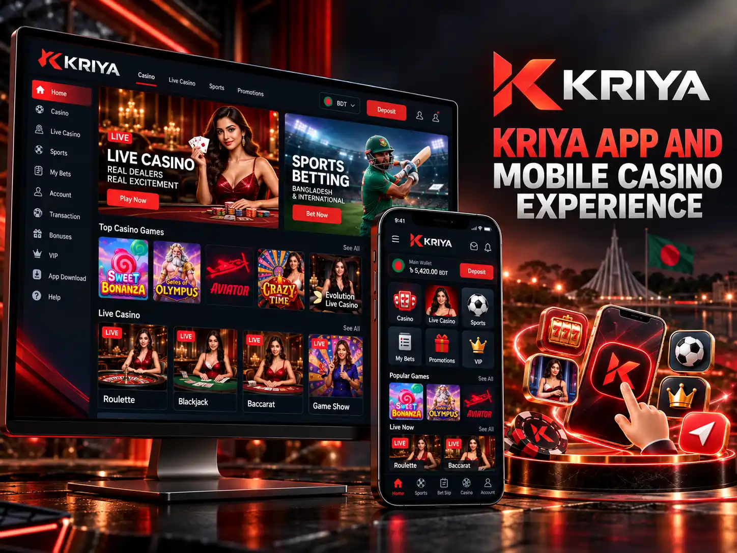 Kriya App And Mobile Casino Experience