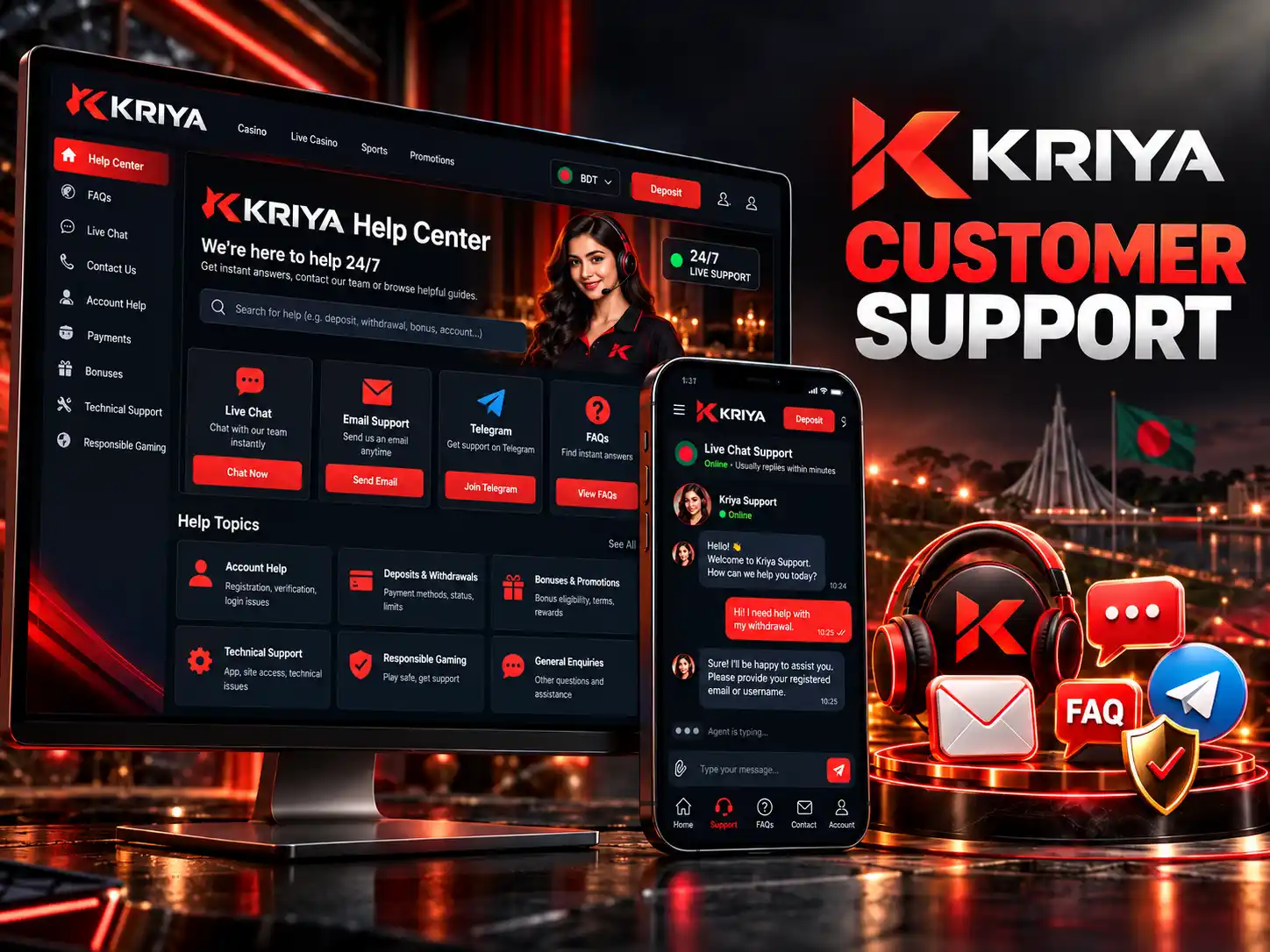 Kriya Customer Support