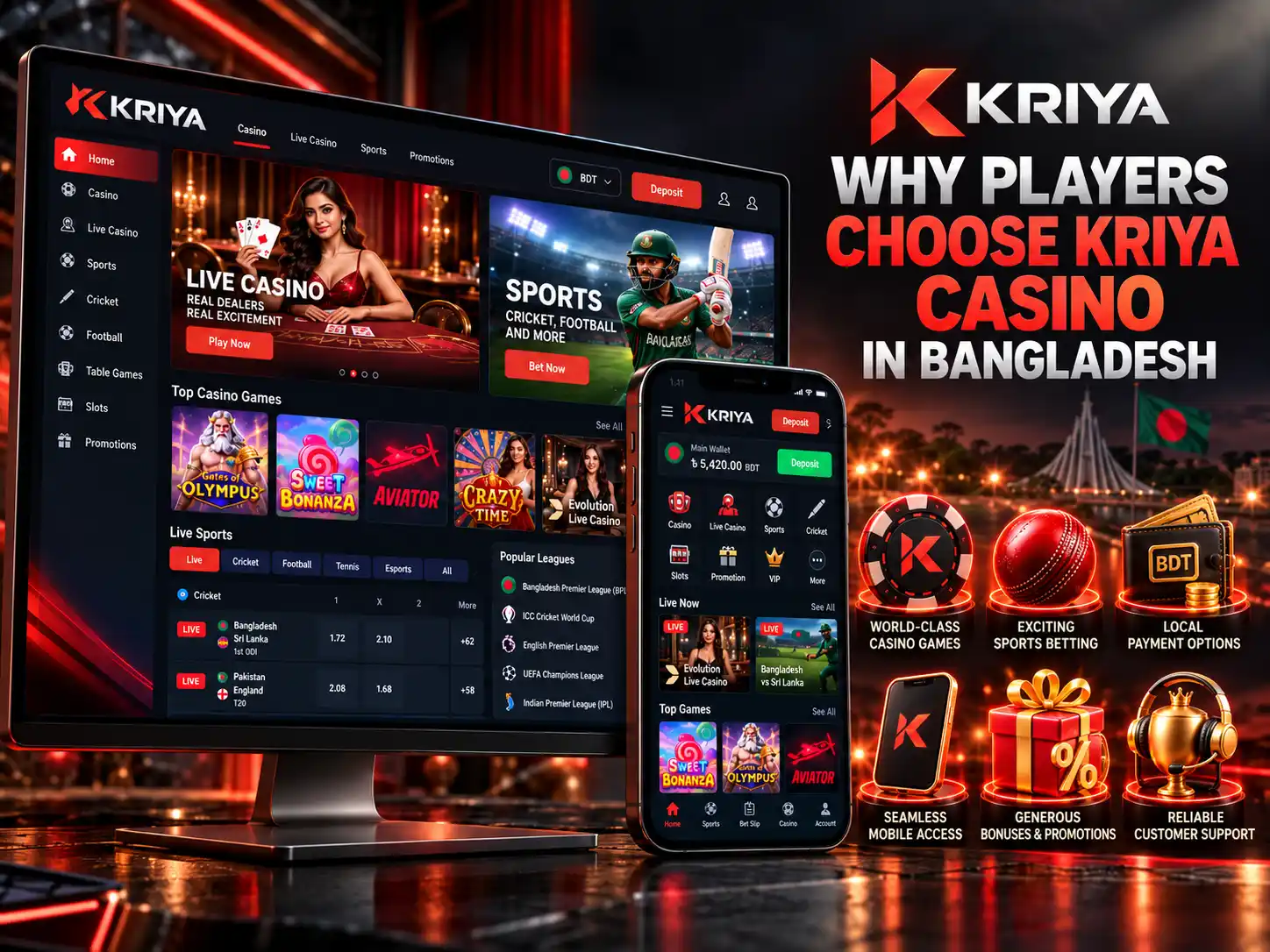 Why Players Choose Kriya Casino In Bangladesh